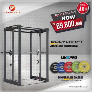 Promo Bodycraft Jones Smith Machine + Livepro Colored Bumper 5kg-25kg