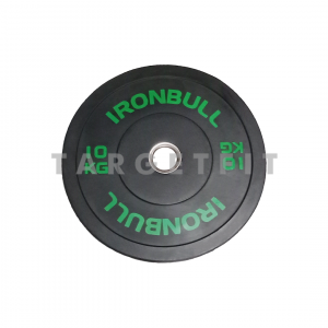 Black Rubber Bumper Plate Ironbull 10kg