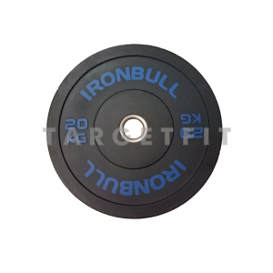 Black Rubber Bumper Plate Ironbull 20kg