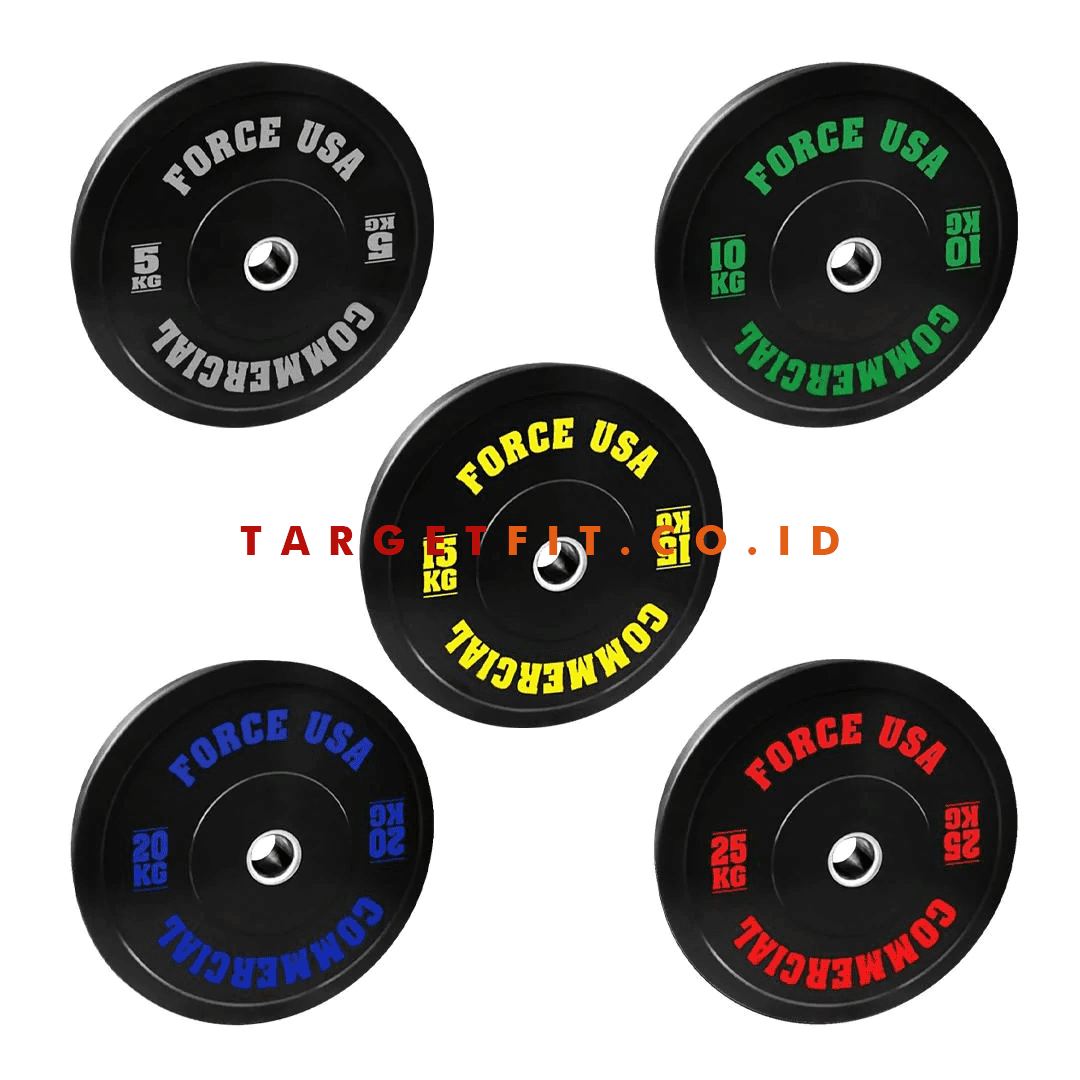 Force USA Ultimate Training Bumper Plates 5 - 25 kg Black
