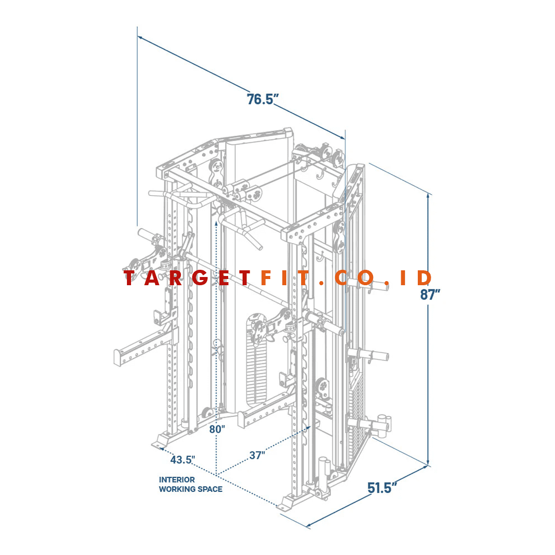 Force USA C10 All In One Trainer With Sliding Bench Ramadhan Sale - Image 4